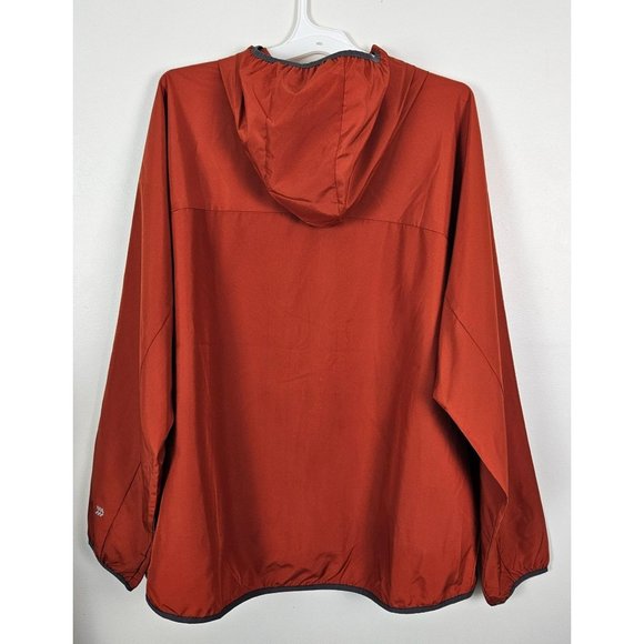 All In Motion Men Jacket Size XXL Lightweight Water Repellent Rust/Orange Zip - Picture 2 of 11